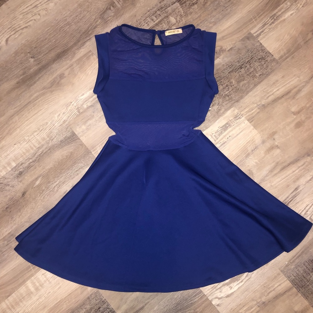 Skater dress royal blue